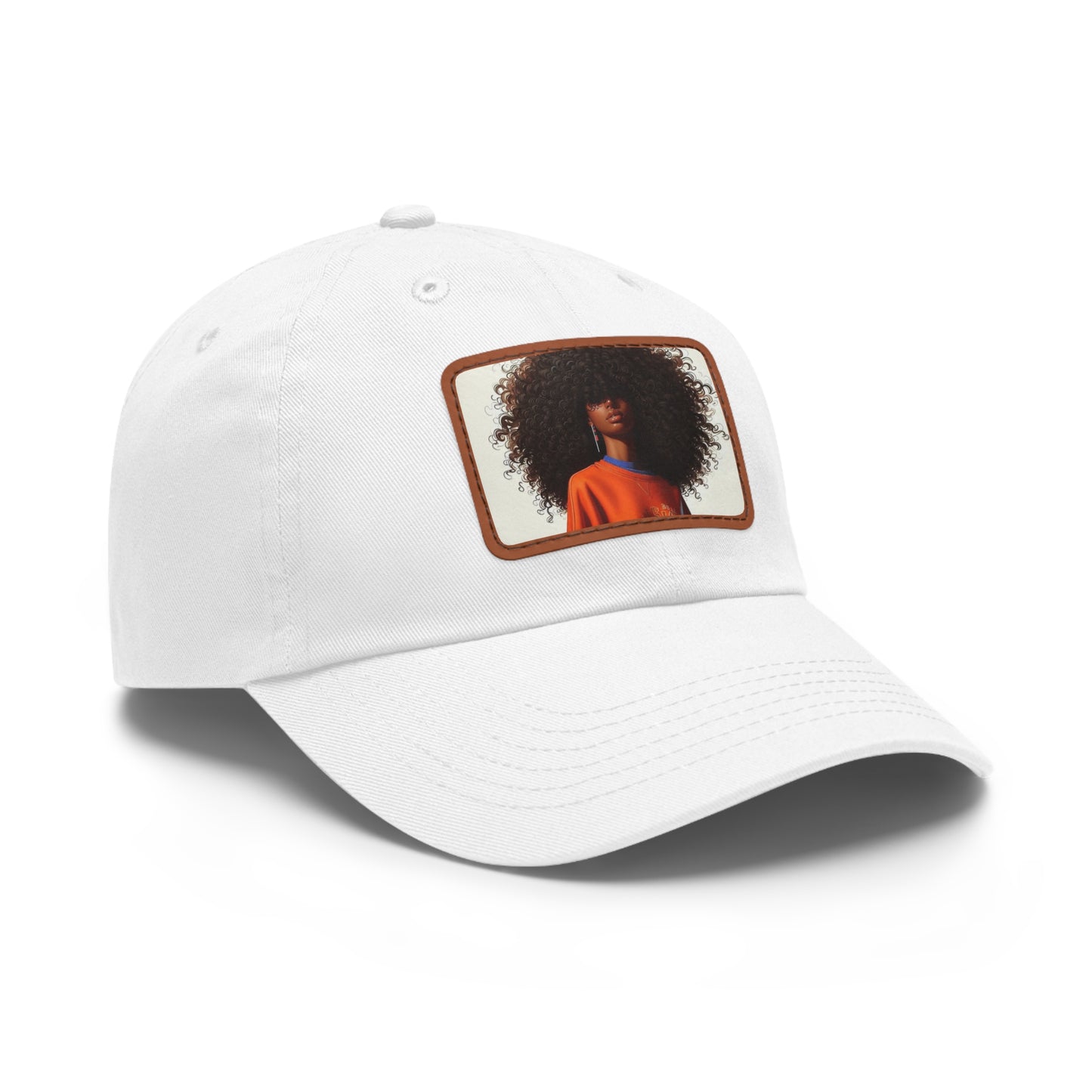Stylish Dad Hat with Leather Patch | Unique Casual Cap, Fashion Accessory, Gift for Him, Trendy Headwear, Weekend Wear, Summer Style