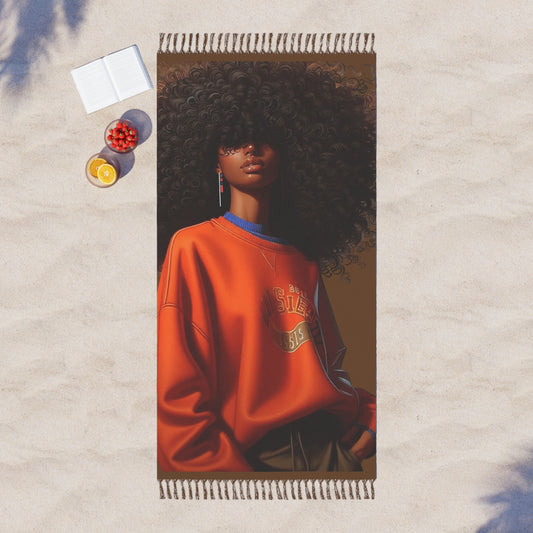 Boho Beach Towel - Vibrant Colorful Spa Accessory, Ideal for Summer Vacations, Beach Day, Poolside Fun, and Gift Ideas