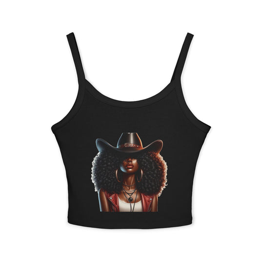 Bold Style Women's Spaghetti Strap Tank Top | Chic Summer Wear, Casual Outfit, Graphic Tee for Women, Stylish Gift, Daily Wear