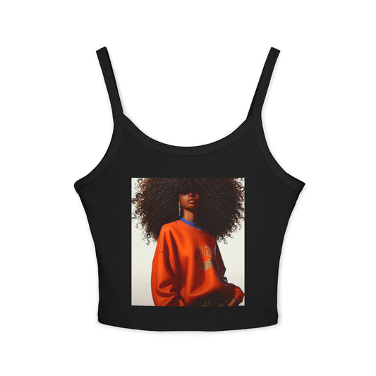 Bold Style Women's Spaghetti Strap Tank Top | Chic Summer Wear, Casual Outfit, Graphic Tee for Women, Stylish Gift, Daily Wear