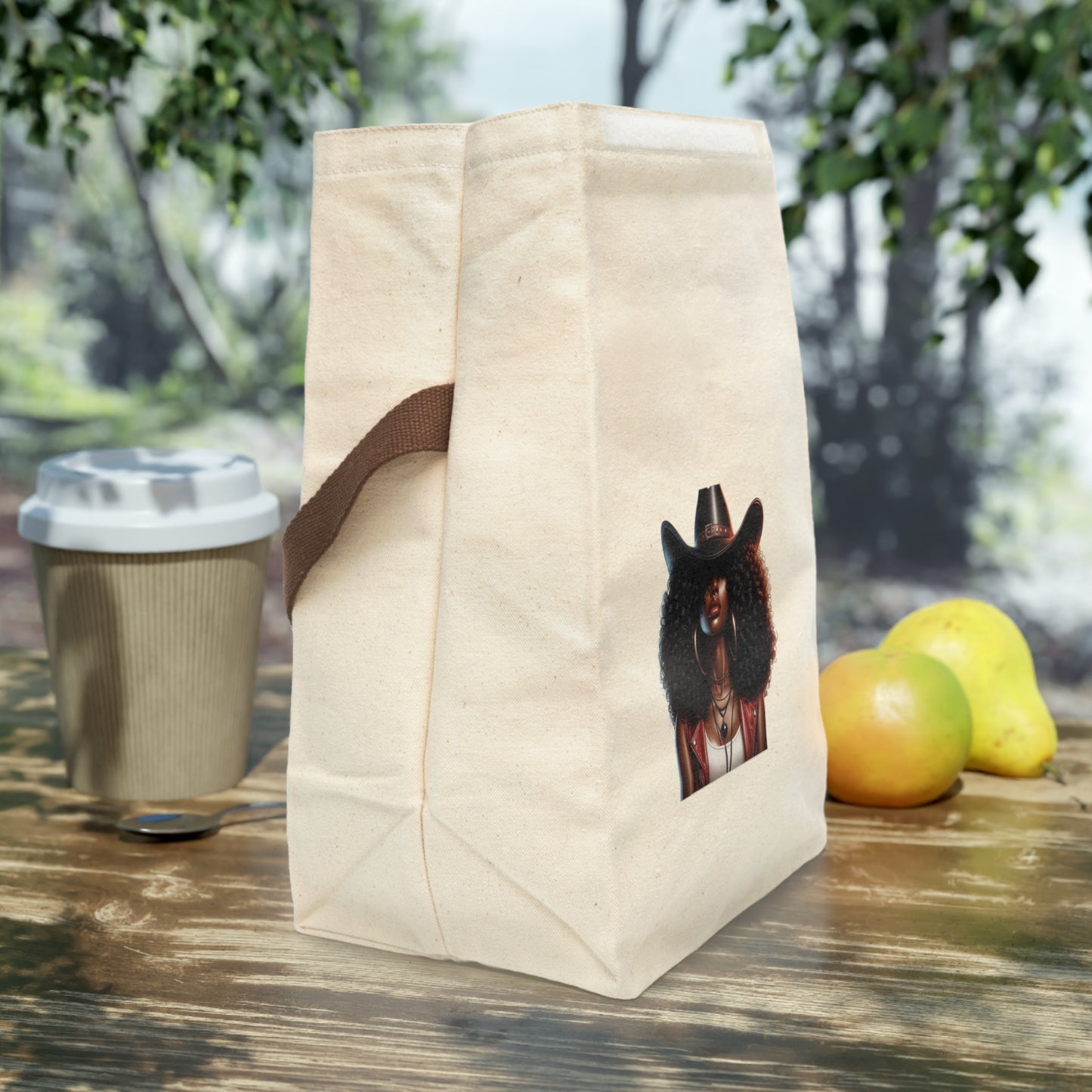 Stylish Canvas Lunch Bag, Eco-Friendly Lunch Tote, Perfect Gift for Foodies, Picnic Essential, Back to School