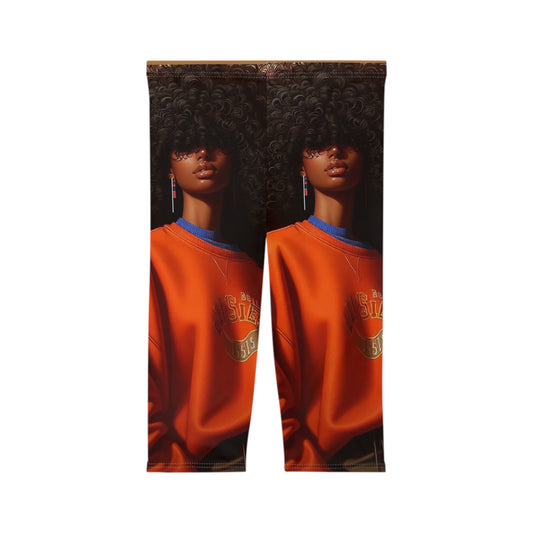 Bold Print Capri Leggings, Stylish Activewear, Trendy Sports Leggings, Women’s Fashion, Casual Everyday Wear