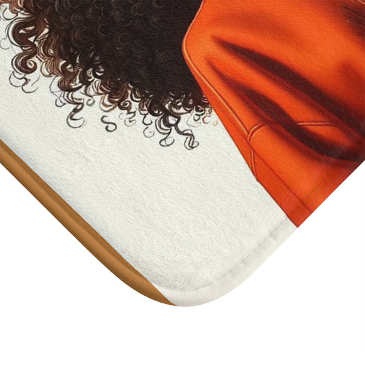 Cultural Beauty Bath Mat | Cozy Home Accent, Gift for Her, Bathroom Decor, Festival Vibes, Afrocentric Style