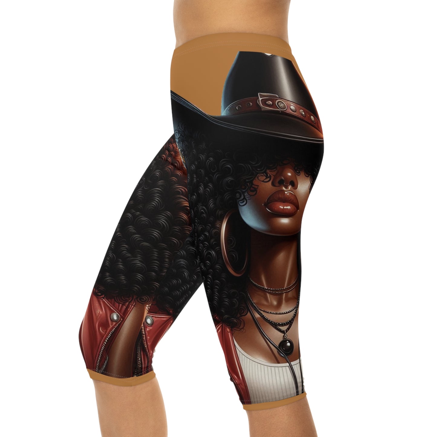 Copy of Bold Print Capri Leggings, Stylish Activewear, Trendy Sports Leggings, Women’s Fashion, Casual Everyday Wear