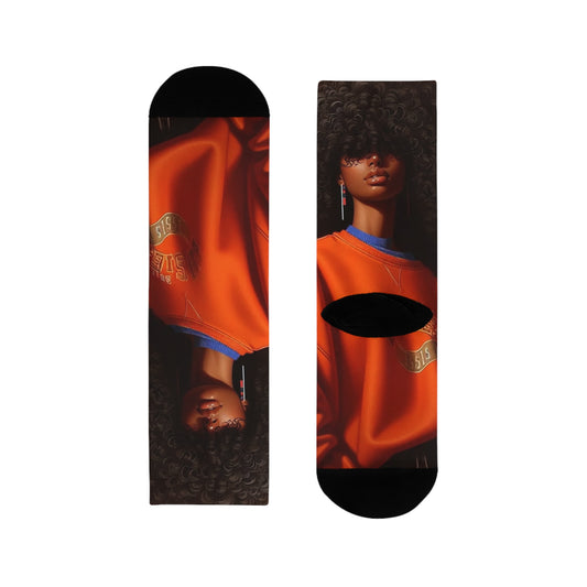 Stylish Sublimation Crew Socks for Trendsetters, Unique Socks for Gifts, Fashion Accessories, Cozy Socks for Home, Personalized Gift Idea