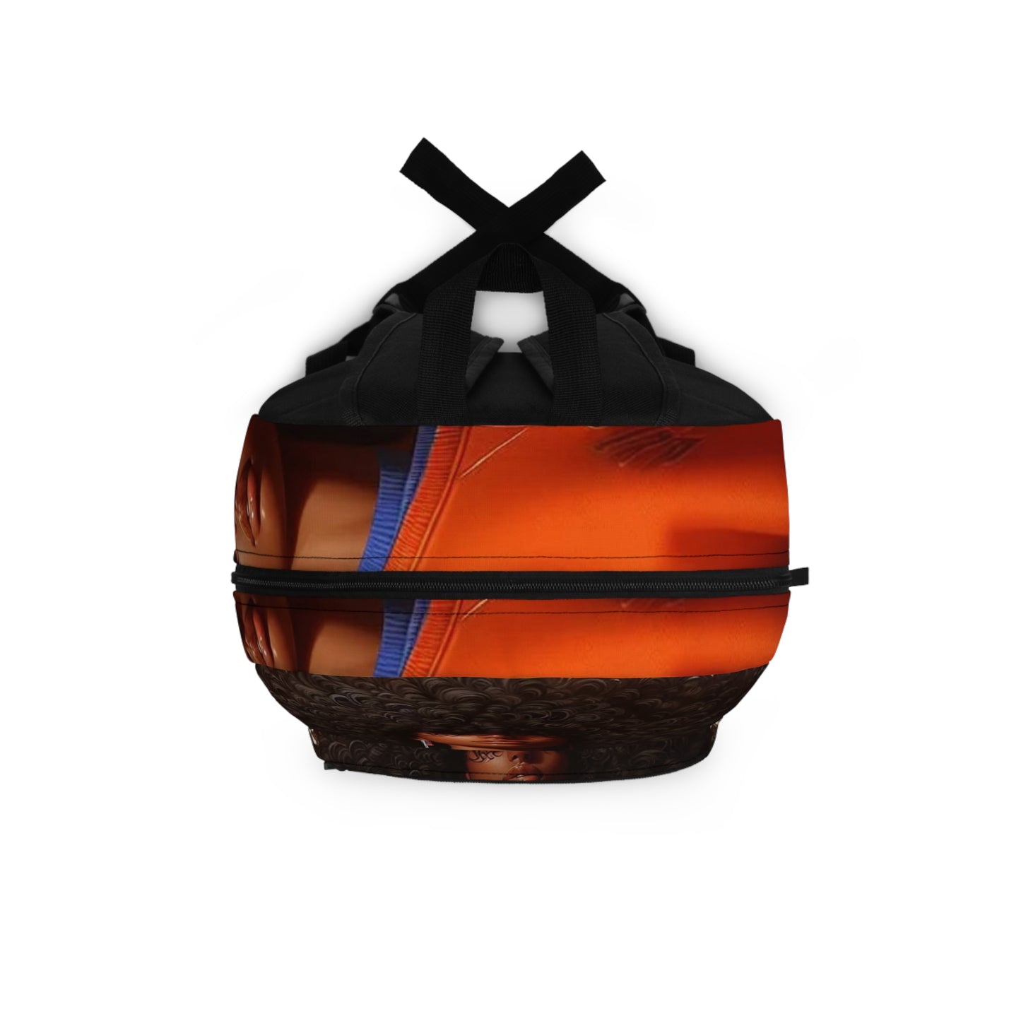 Chic Afro-Style Backpack, Stylish School Bag, Trendy Travel Backpack, Gift for Black Girl, Elegant Daily Use Bag, Unique Art Backpack