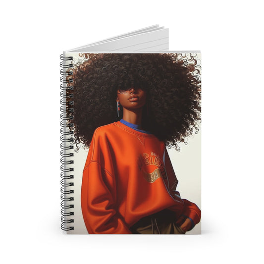 Bold & Beautiful Spiral Notebook, Spiral Bound Journal, Creative Writing Notebook, Gift for Students, Stylish Note Pad, Inspirational Gift