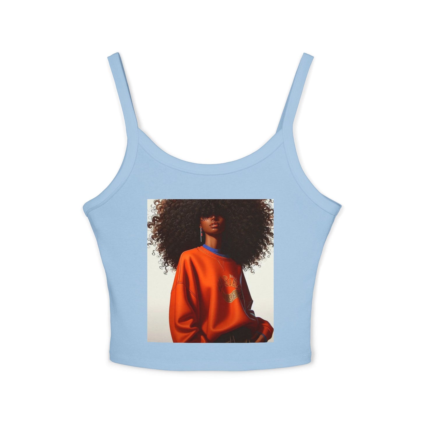 Bold Style Women's Spaghetti Strap Tank Top | Chic Summer Wear, Casual Outfit, Graphic Tee for Women, Stylish Gift, Daily Wear