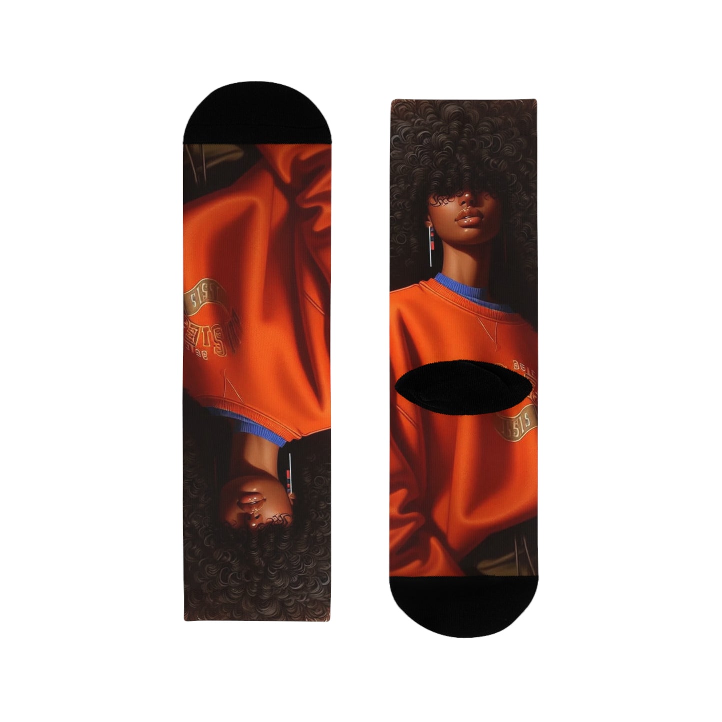 Stylish Sublimation Crew Socks for Trendsetters, Unique Socks for Gifts, Fashion Accessories, Cozy Socks for Home, Personalized Gift Idea