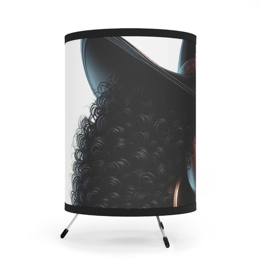 Copy of Chic Tripod Lamp with High-Res Printed Shade, Home Decor, Unique Lighting, Modern Design, Boho Aesthetic, Gift for Her