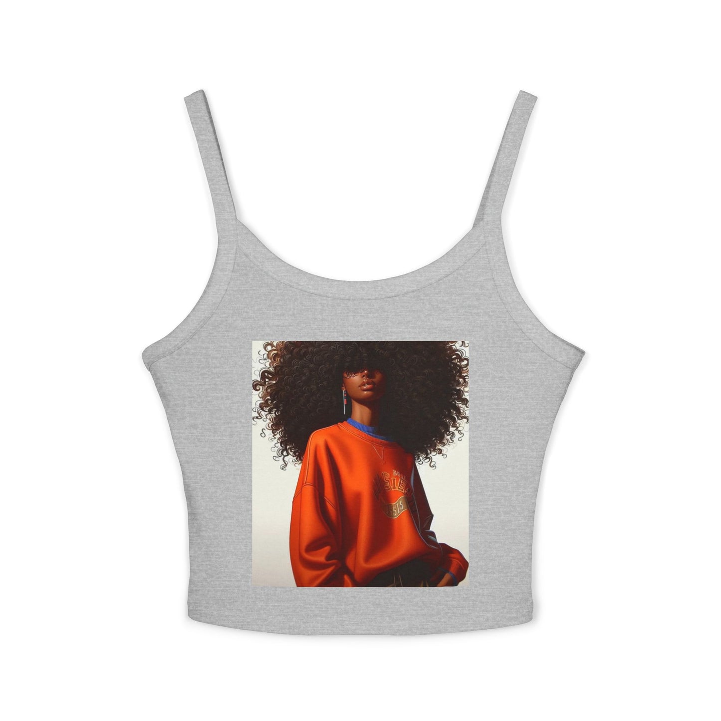 Bold Style Women's Spaghetti Strap Tank Top | Chic Summer Wear, Casual Outfit, Graphic Tee for Women, Stylish Gift, Daily Wear