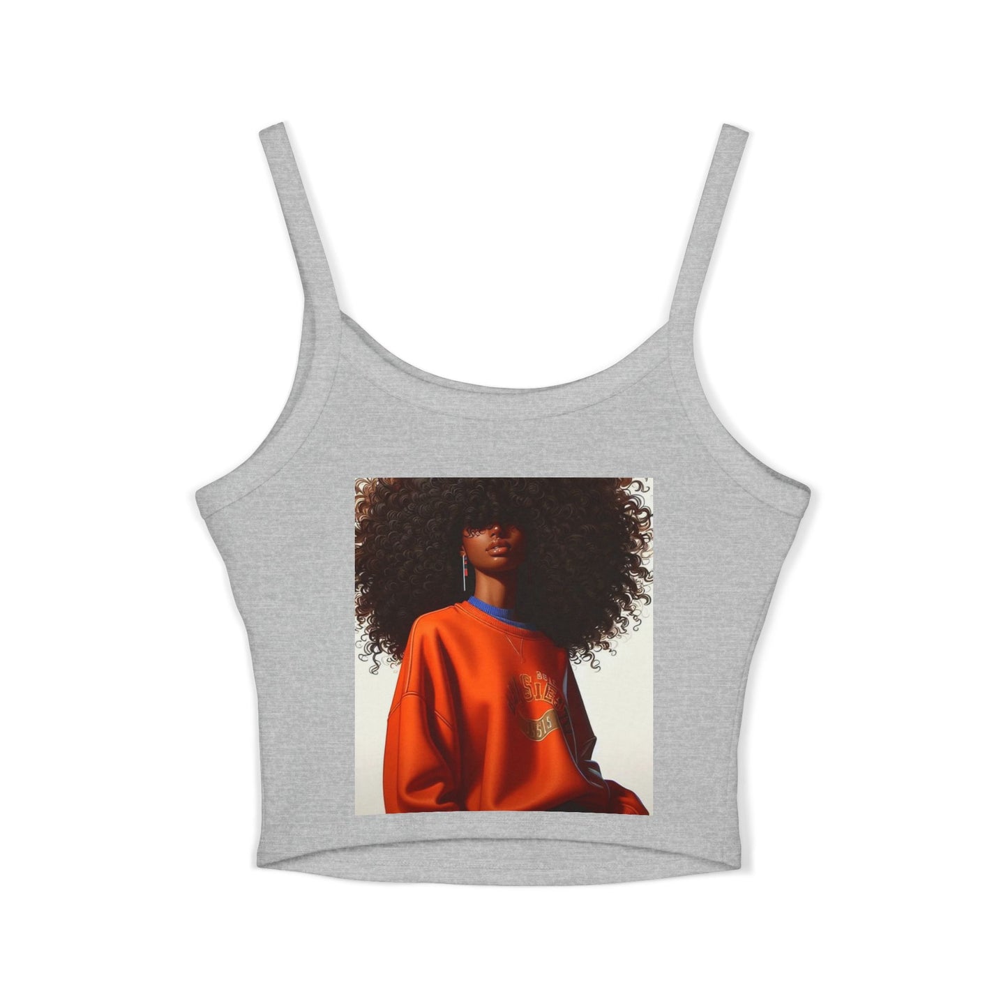 Bold Style Women's Spaghetti Strap Tank Top | Chic Summer Wear, Casual Outfit, Graphic Tee for Women, Stylish Gift, Daily Wear