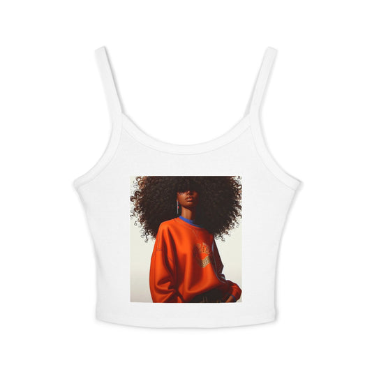 Bold Style Women's Spaghetti Strap Tank Top | Chic Summer Wear, Casual Outfit, Graphic Tee for Women, Stylish Gift, Daily Wear