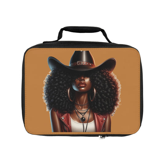 Chic Insulated Lunch Bag with Afro Art - Stylish Meal Container for School, Work, Picnics, Birthdays, and Holidays