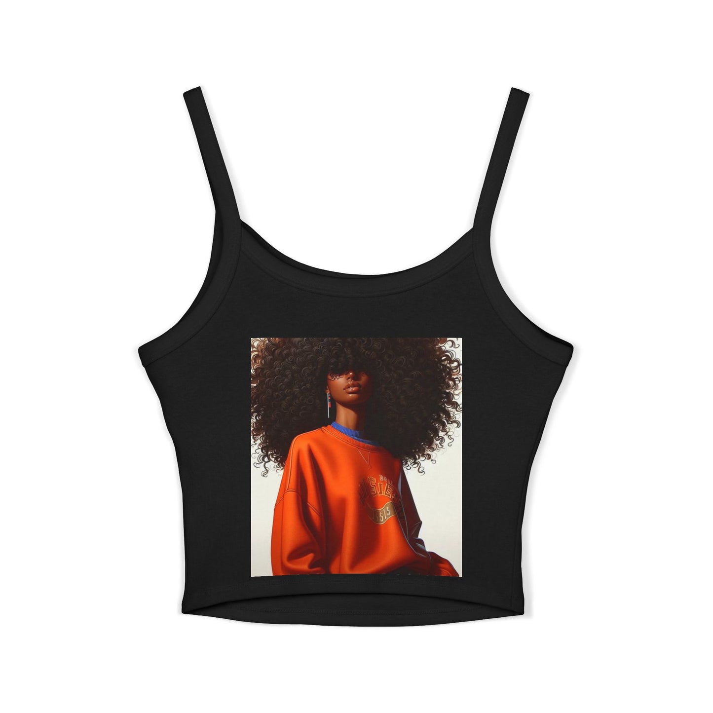Bold Style Women's Spaghetti Strap Tank Top | Chic Summer Wear, Casual Outfit, Graphic Tee for Women, Stylish Gift, Daily Wear