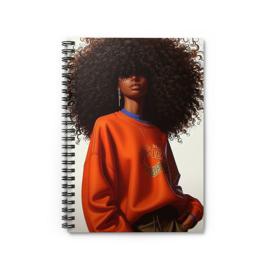 Bold & Beautiful Spiral Notebook, Spiral Bound Journal, Creative Writing Notebook, Gift for Students, Stylish Note Pad, Inspirational Gift