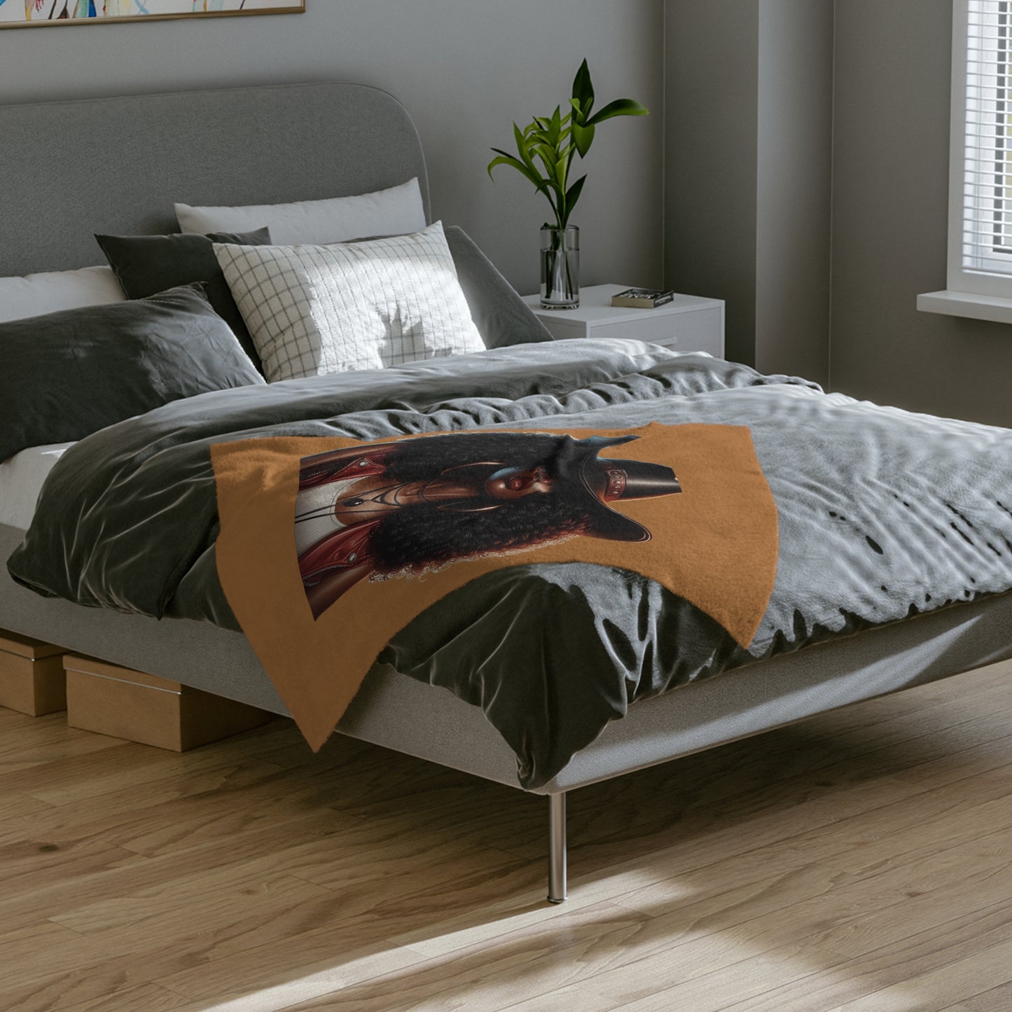 Cozy Afrocentric Microfiber Blanket - Soft Throw for Comfort, Home Decor, Gift for African American Culture, Warm Living Room [...]