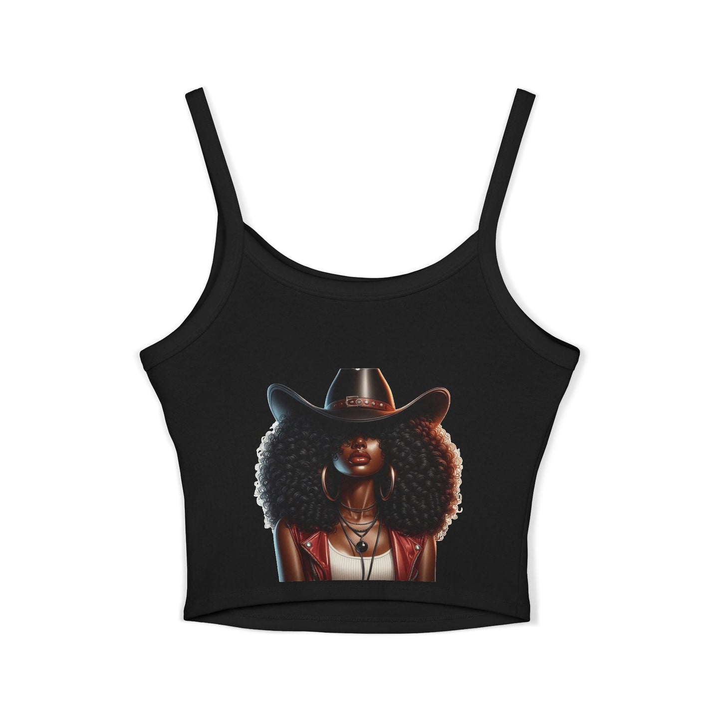 Bold Style Women's Spaghetti Strap Tank Top | Chic Summer Wear, Casual Outfit, Graphic Tee for Women, Stylish Gift, Daily Wear