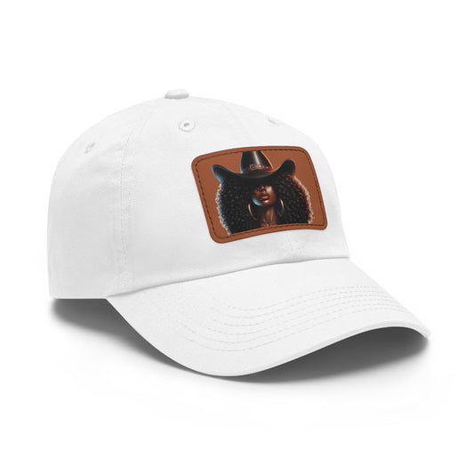 Copy of Stylish Dad Hat with Leather Patch | Unique Casual Cap, Fashion Accessory, Gift for Him, Trendy Headwear, Weekend Wear, Summer Style