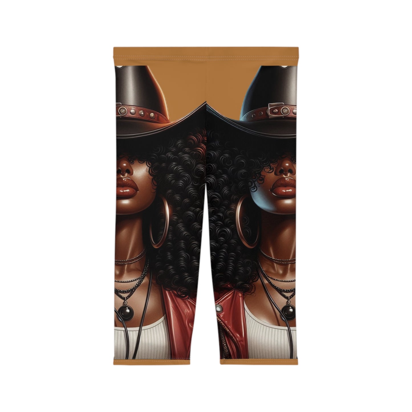 Bold Print Capri Leggings, Stylish Activewear, Trendy Sports Leggings, Women’s Fashion, Casual Everyday Wear