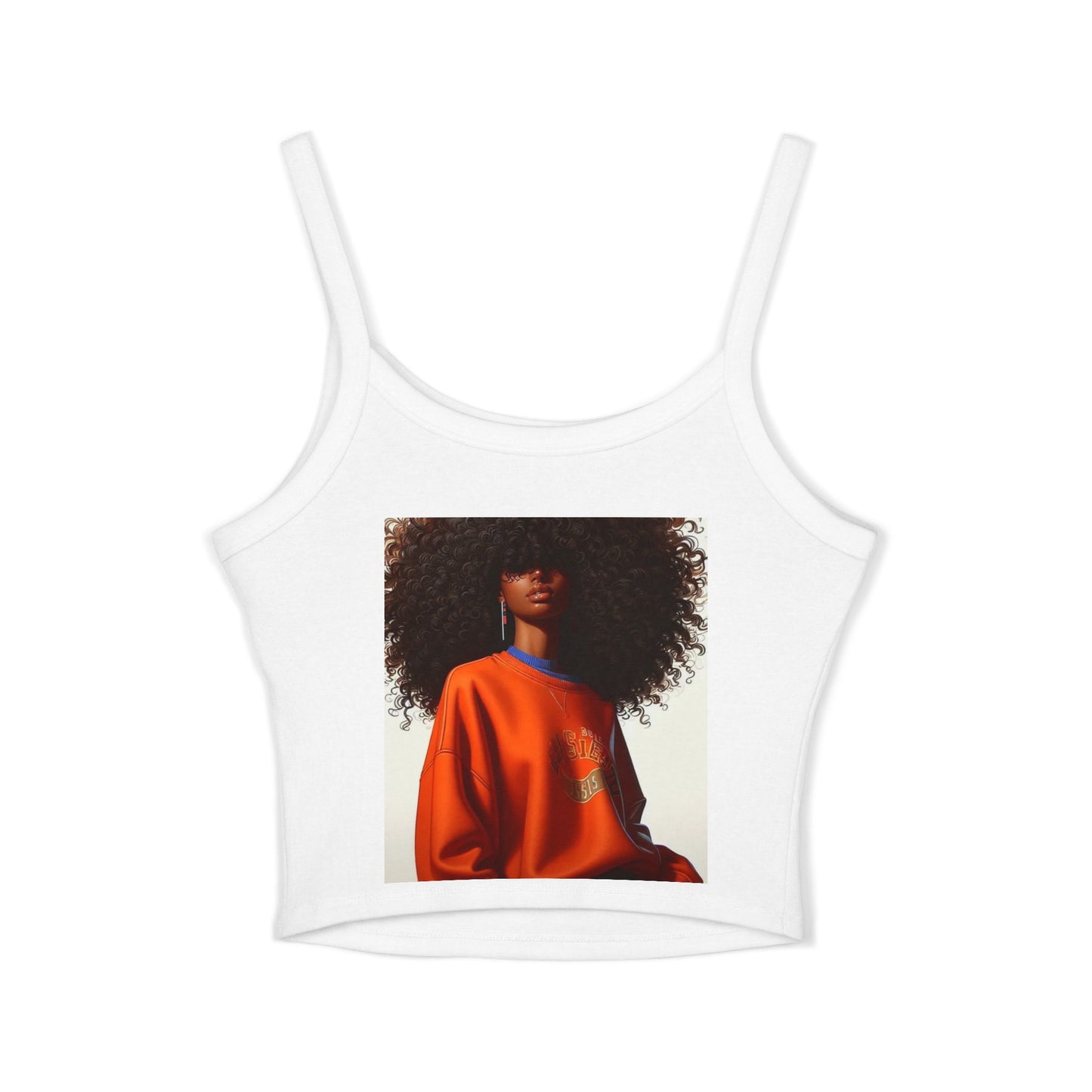 Bold Style Women's Spaghetti Strap Tank Top | Chic Summer Wear, Casual Outfit, Graphic Tee for Women, Stylish Gift, Daily Wear