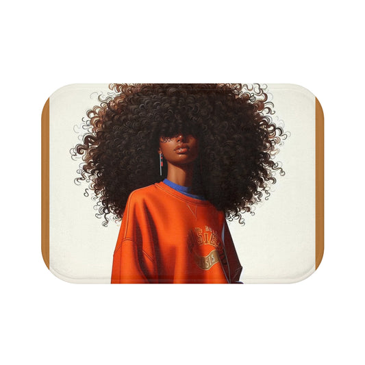 Cultural Beauty Bath Mat | Cozy Home Accent, Gift for Her, Bathroom Decor, Festival Vibes, Afrocentric Style