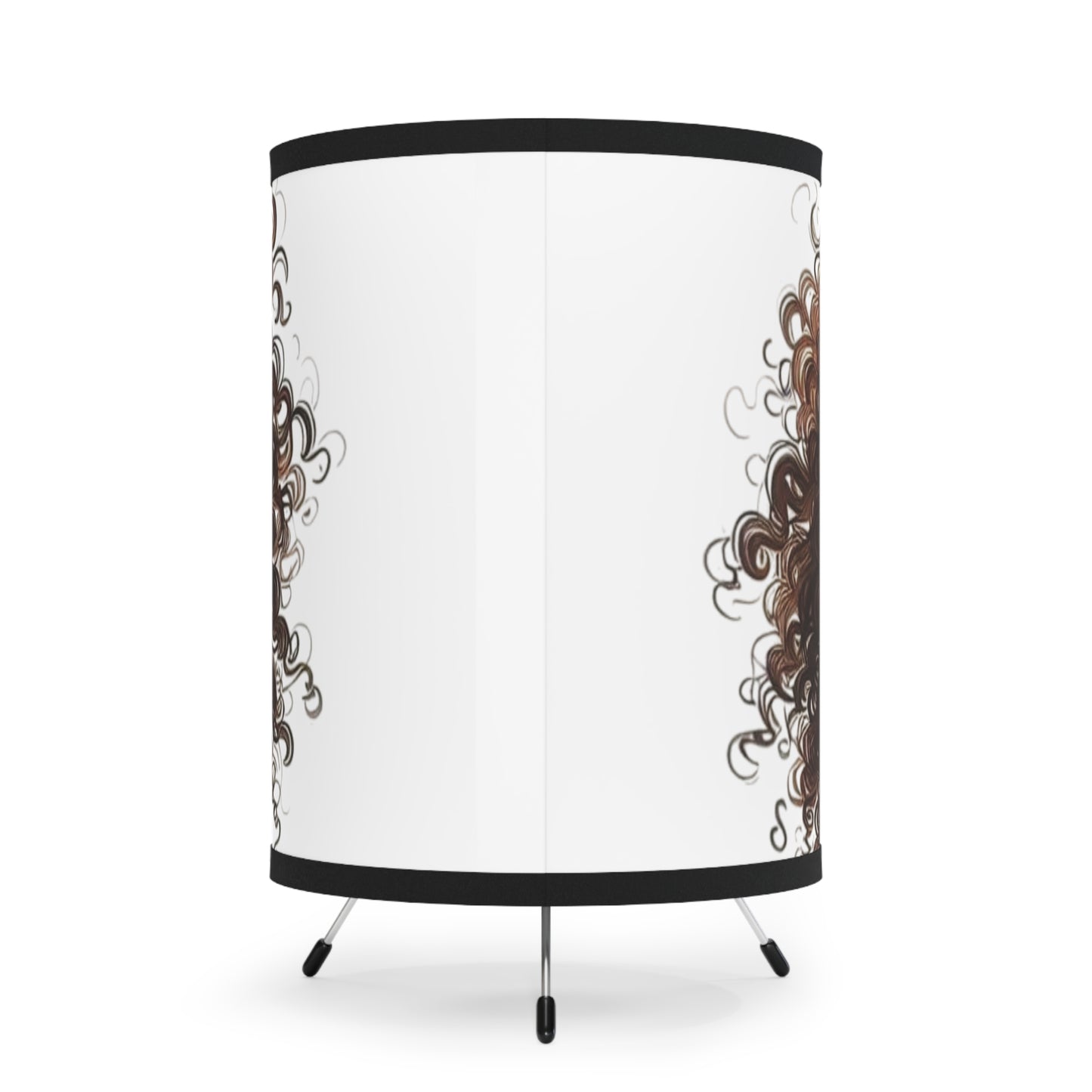 Chic Tripod Lamp with High-Res Printed Shade, Home Decor, Unique Lighting, Modern Design, Boho Aesthetic, Gift for Her