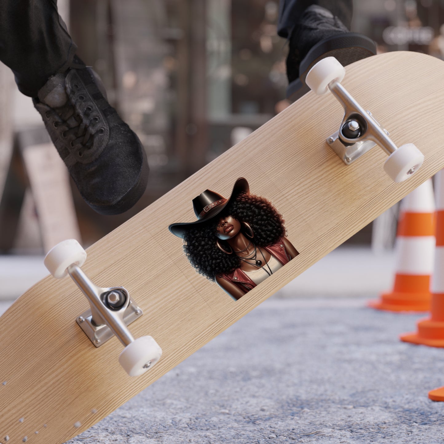 Vibrant Outdoor Sticker for Car or Laptop, Afrocentric Art, Nature Lover Gift, Female Empowerment Decor, Travel Stickers