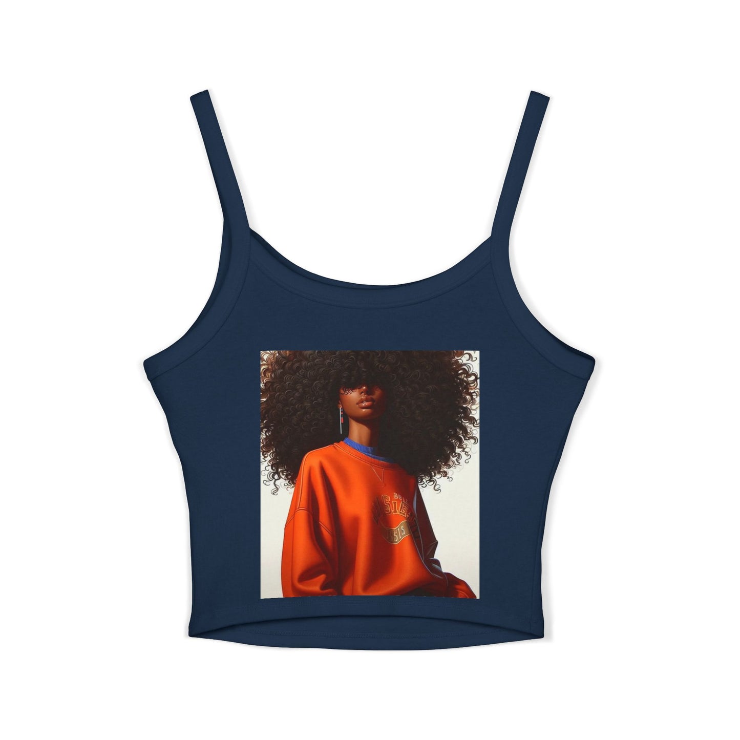 Bold Style Women's Spaghetti Strap Tank Top | Chic Summer Wear, Casual Outfit, Graphic Tee for Women, Stylish Gift, Daily Wear